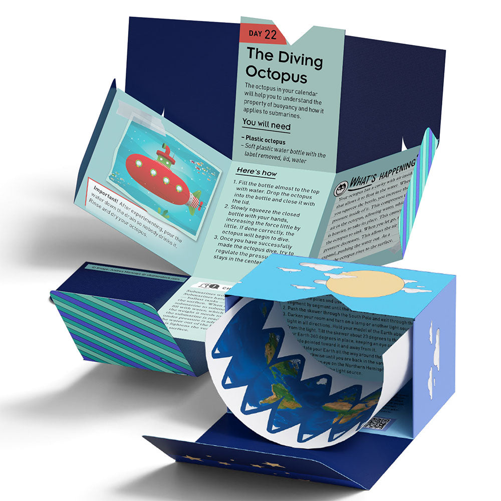 Thames & Kosmos Science Advent Calendar - 24 Days of STEM Experiments & Educational Activities for Kids | Perfect for Holiday Learning & Christmas Countdown