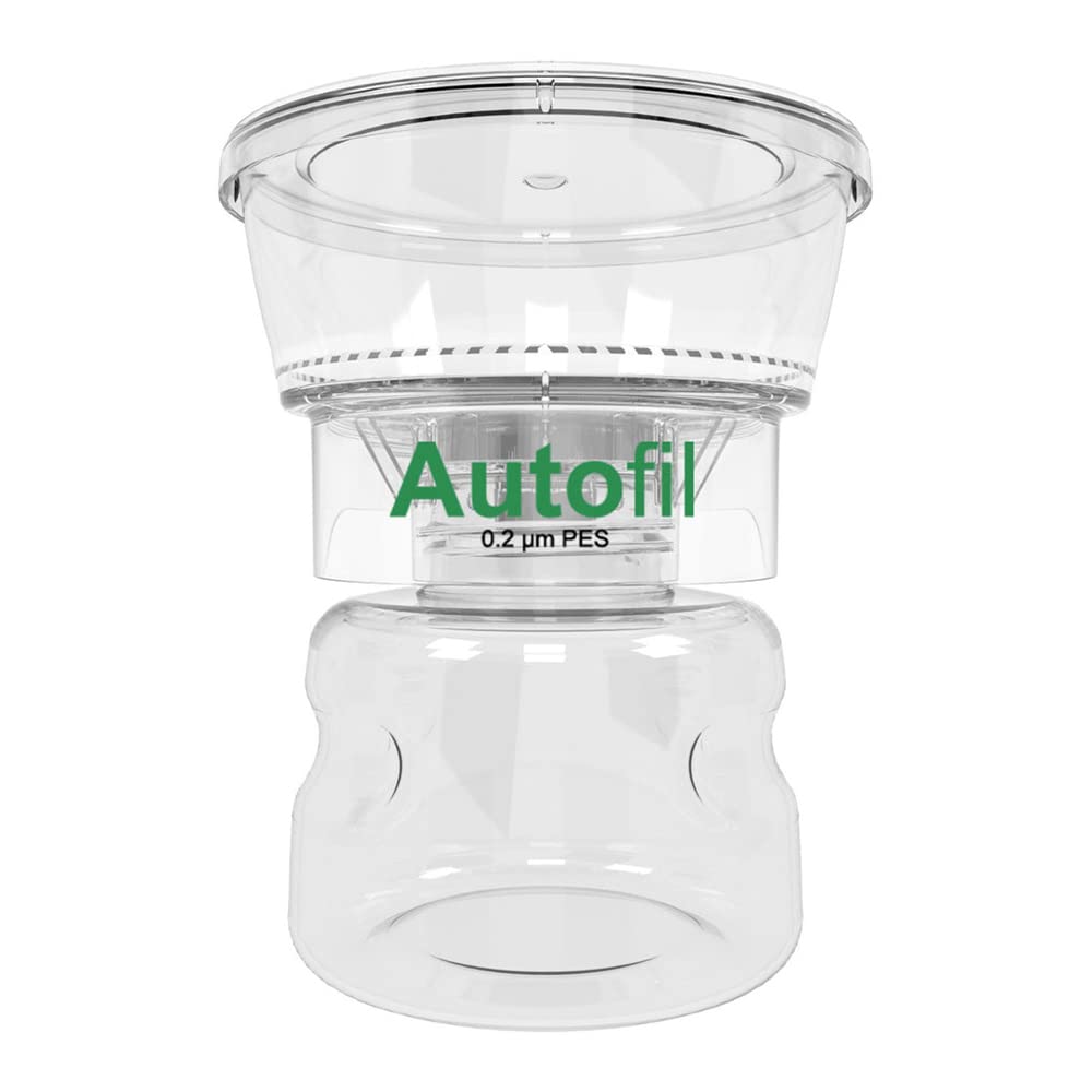 Sterile Disposable 0.2um PES Membrane Vacuum Filter Units - 250mL (Pack of 12) - Ideal for Laboratory, Pharmaceutical, and Medical Sterilization Applications