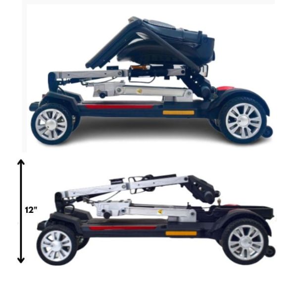 Golden Technologies Buzzaround Carry On Folding Mobility Scooter GB120 - Lightweight Portable Electric Scooter for Seniors & Adults - Perfect for Travel, Shopping & Outdoor Activities