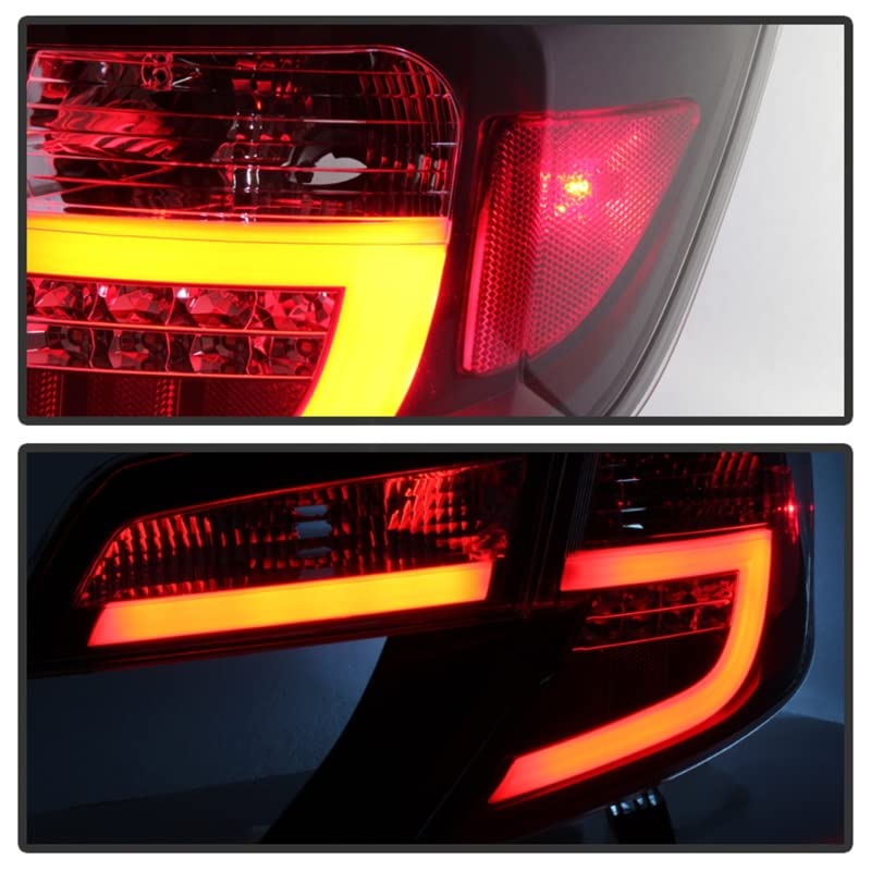 Spyder Auto 5079411 LED Tail Lights - Black/Clear Smoke Lens - High Visibility Brake Lights - Compatible with [Vehicle Model] - Perfect for Night Driving & Car Customization