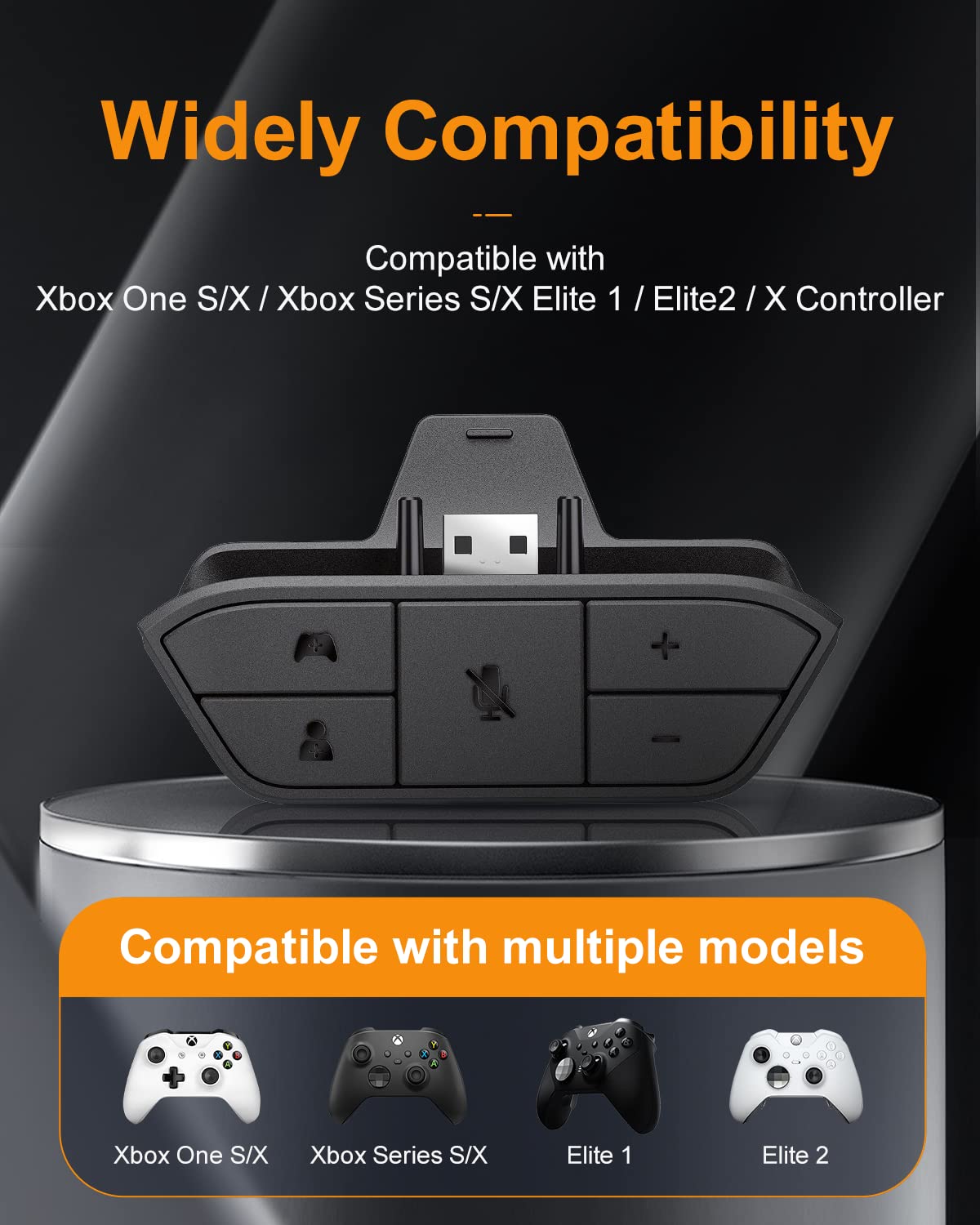 Xbox One Stereo Headset Adapter - 3.5mm Audio Jack for Xbox One Controllers (Black) | Perfect for Gaming, Streaming & Chatting