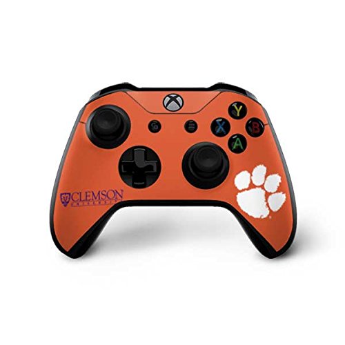 Officially Licensed Clemson Paw Mark Gaming Skin for Xbox One X Controller - Custom Decal Wrap for Enhanced Grip & Style - Perfect for Gamers & Clemson Tigers Fans