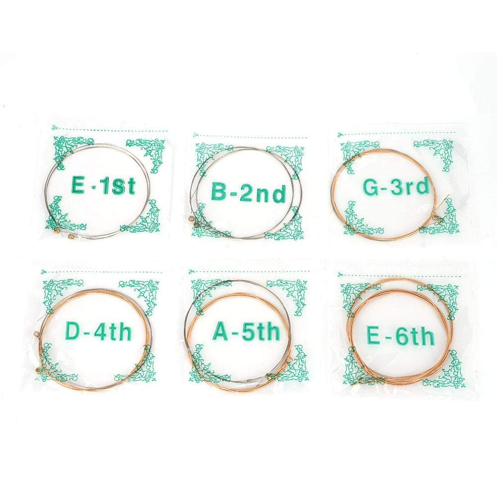 Premium Guitar Strings Replacement - 12-Pack Durable Eco-Friendly Copper & Steel Strings for Acoustic & Electric Guitars | Anti-Rust, Long-Lasting Performance | Perfect for Beginners, Professionals & Live Performances