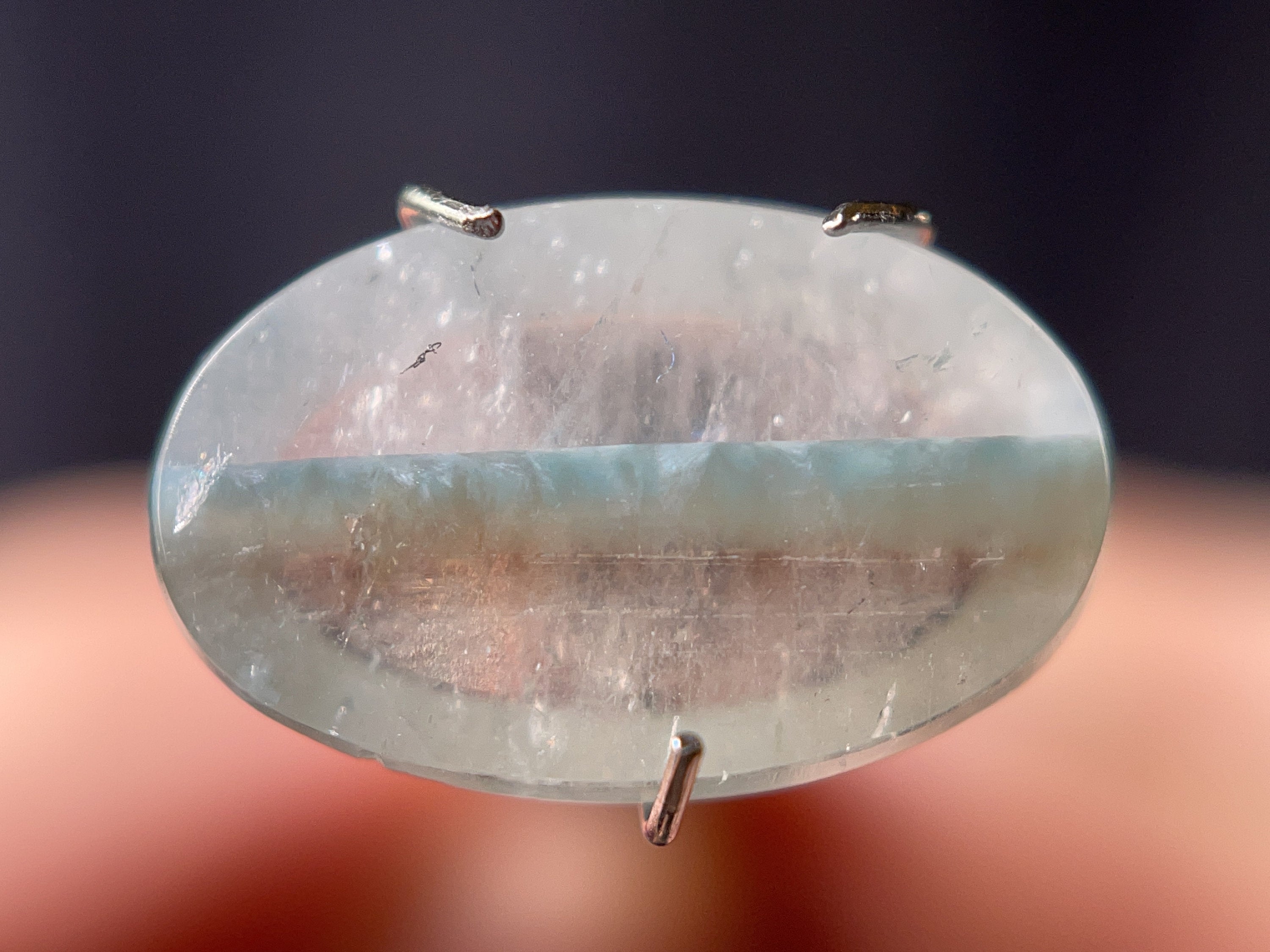 GILALITE Cabochon | Medusa Paraiba Quartz Striped Oval Gemstone for Jewelry Making | Perfect for Necklaces, Rings & DIY Crafts (43880)