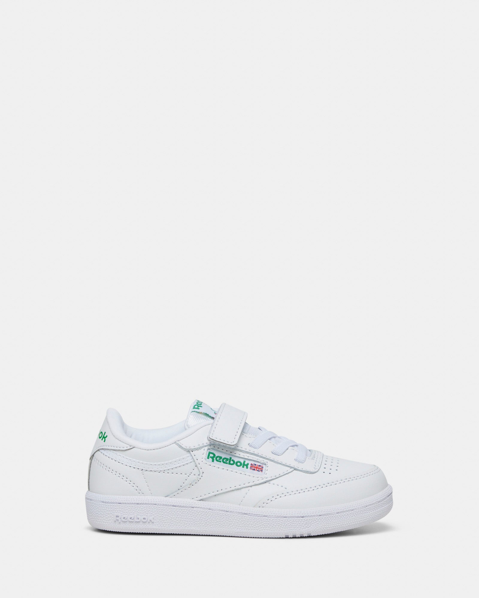 Reebok Club C Vintage Sneakers - White/Glen Green/Vector Blue | Classic Comfort for Casual Wear, Gym & Street Style