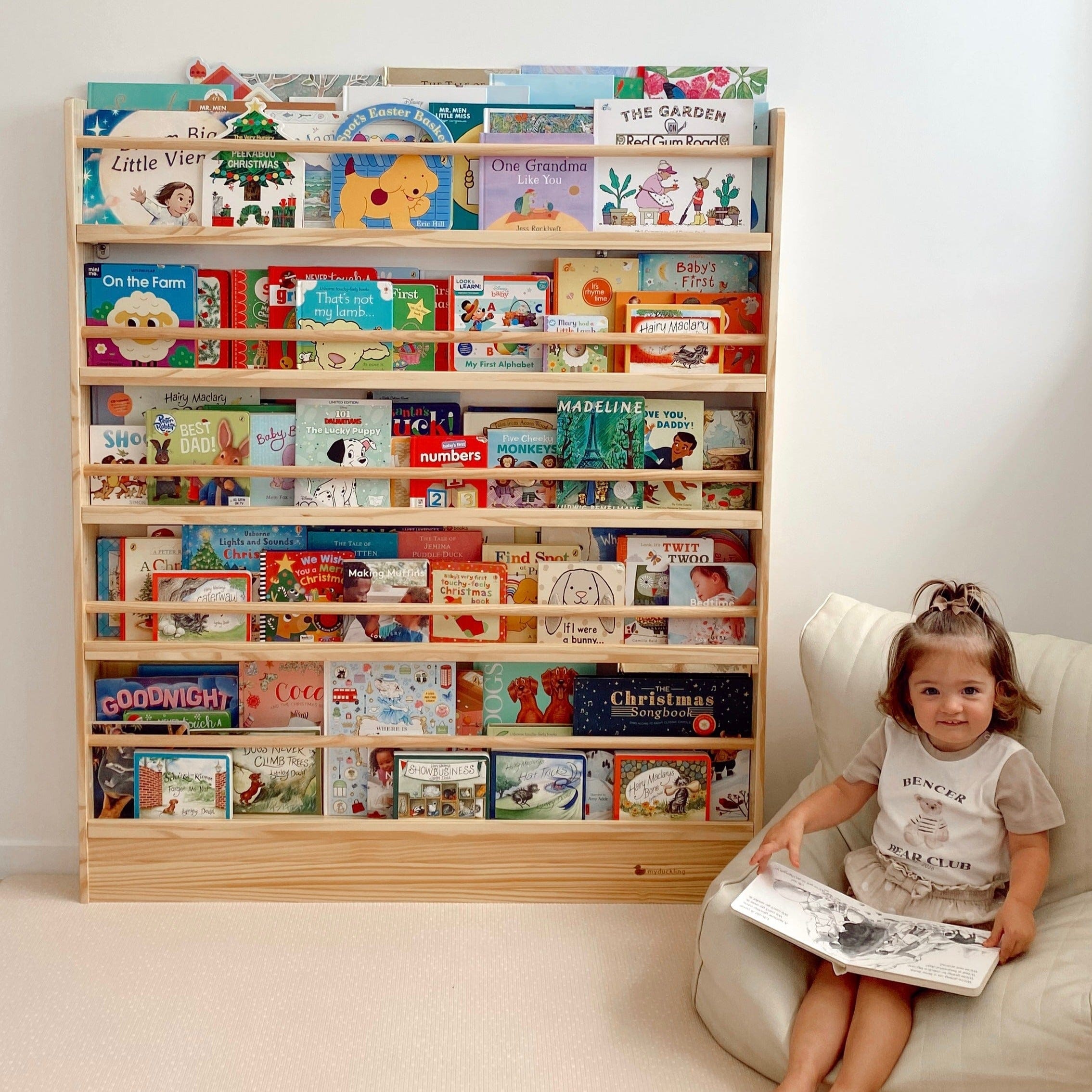 5-Tier Adjustable Solid Wood Bookshelf - Sturdy & Modern Home Office Storage for Books, Decor, and Organizing - Perfect for Living Room, Bedroom, or Study