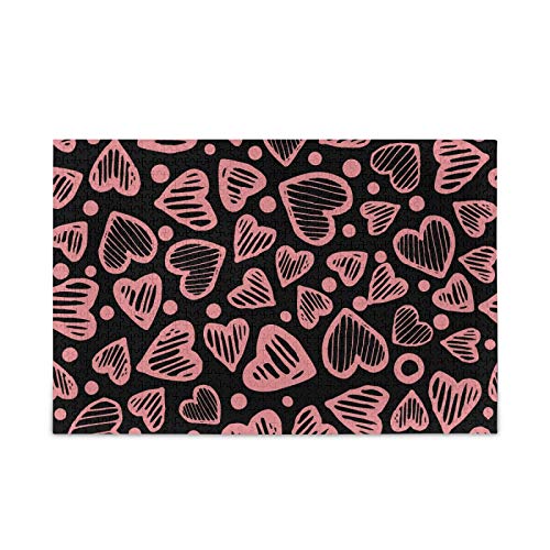 500 Piece Heart Pattern Jigsaw Puzzle for Adults - Challenging & Fun Puzzle Game for Family Night, Date Night, or Relaxation