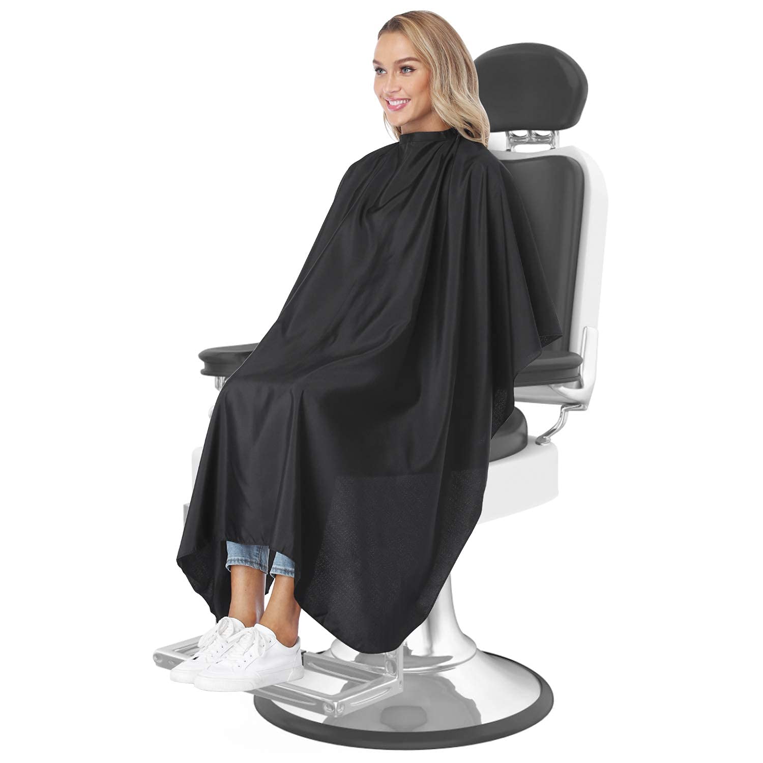 Kabello 1Pcs Professional Hair Cutting Cape for Adults & Kids - Waterproof Salon Barber Cape with Adjustable Neck Snap - Perfect for Home Haircuts, Salon Use, and DIY Styling