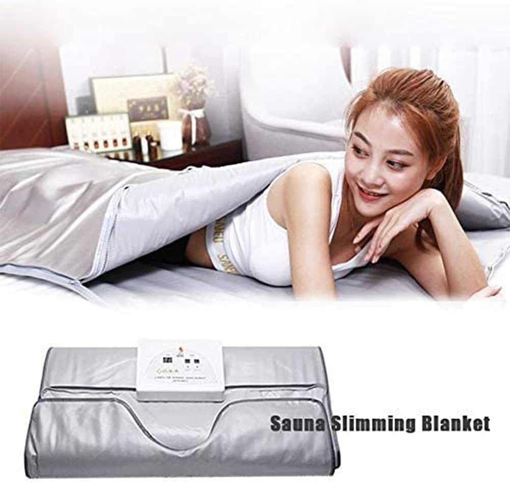 Portable Infrared Sauna Blanket with Zip - Far Infrared (FIR) Therapy for Weight Loss, Detox & Relaxation | Home Spa & Wellness | Remote Control Included | Perfect for Home Use, Gym Recovery & Stress Relief