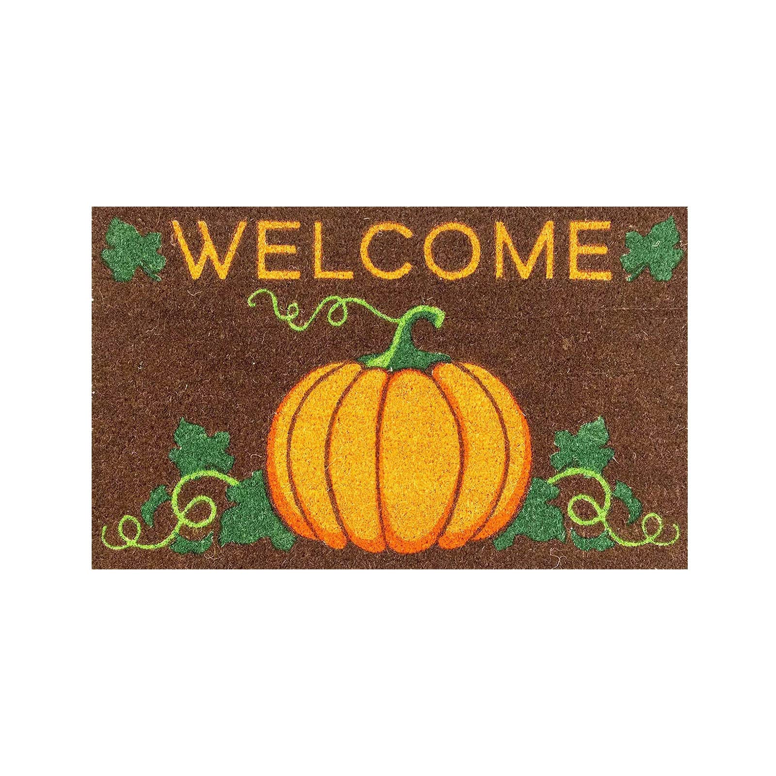 Halloween Cartoon Door Mat - Non-Slip Indoor Floor Mat for Entryway, Kitchen & Hallway | Soft Holiday Carpet for Christmas Decor | 15.5