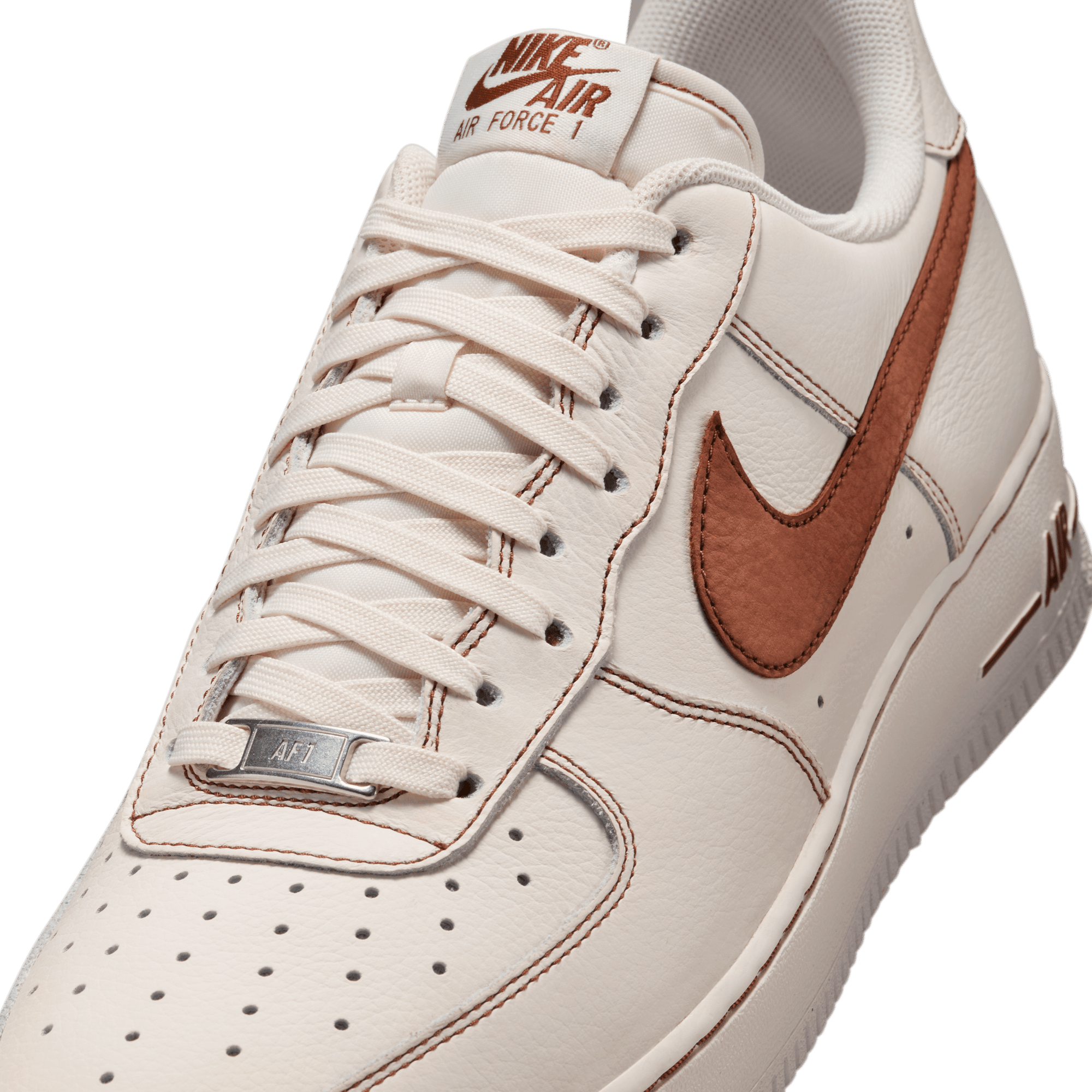 Nike Air Force 1 '07 LV8 Men's Sneakers in Ivory Brown - Classic Basketball Shoes for Casual Wear & Street Style