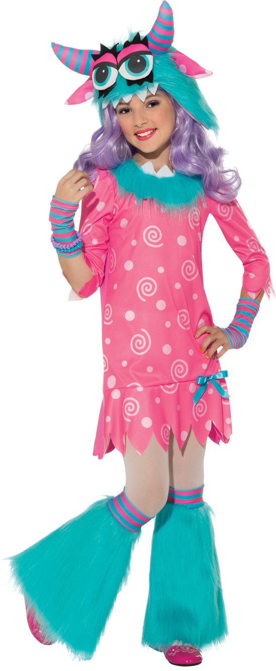 Girl's Bedtime Monster Costume - Cute & Soft Halloween PJs for Kids | Perfect for Sleepovers, Dress-Up & Spooky Fun