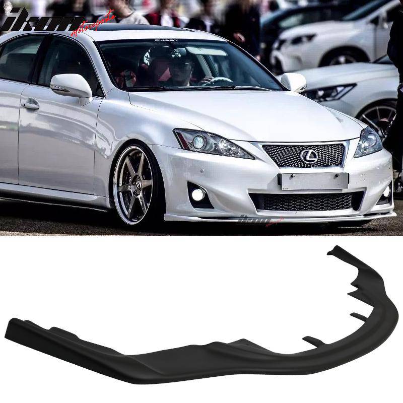 JDM Style PU Front Bumper Lip for 2011-2013 Lexus IS250 IS350 - Magic Style Design for Enhanced Sporty Look - Perfect for Car Enthusiasts & Street Racing