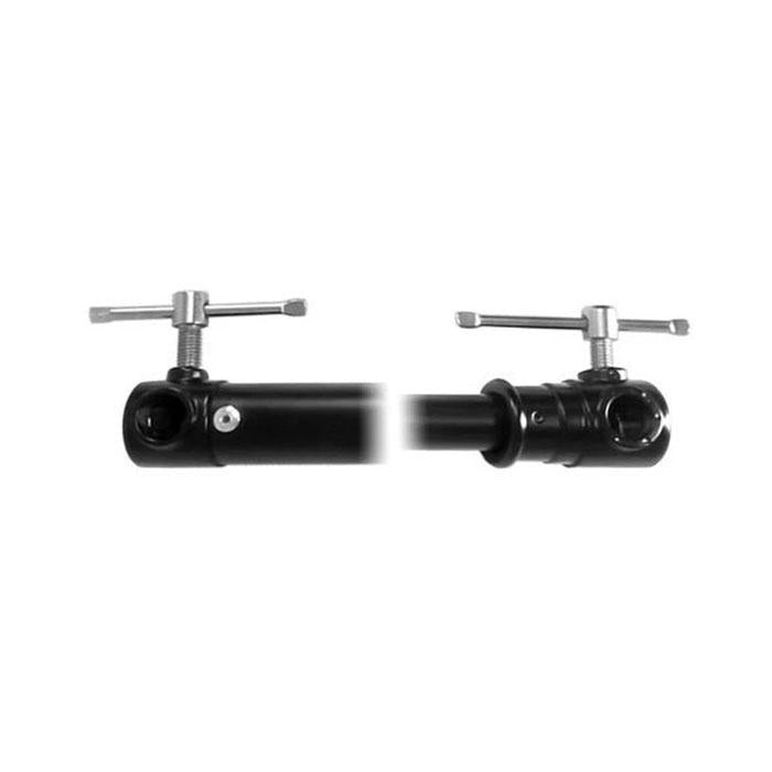 Adjustable Telescopic Backdrop Stand - Extends from 1.2m to 3m - Black/Silver Crossbar Rod for Photography, Events & Home Decor