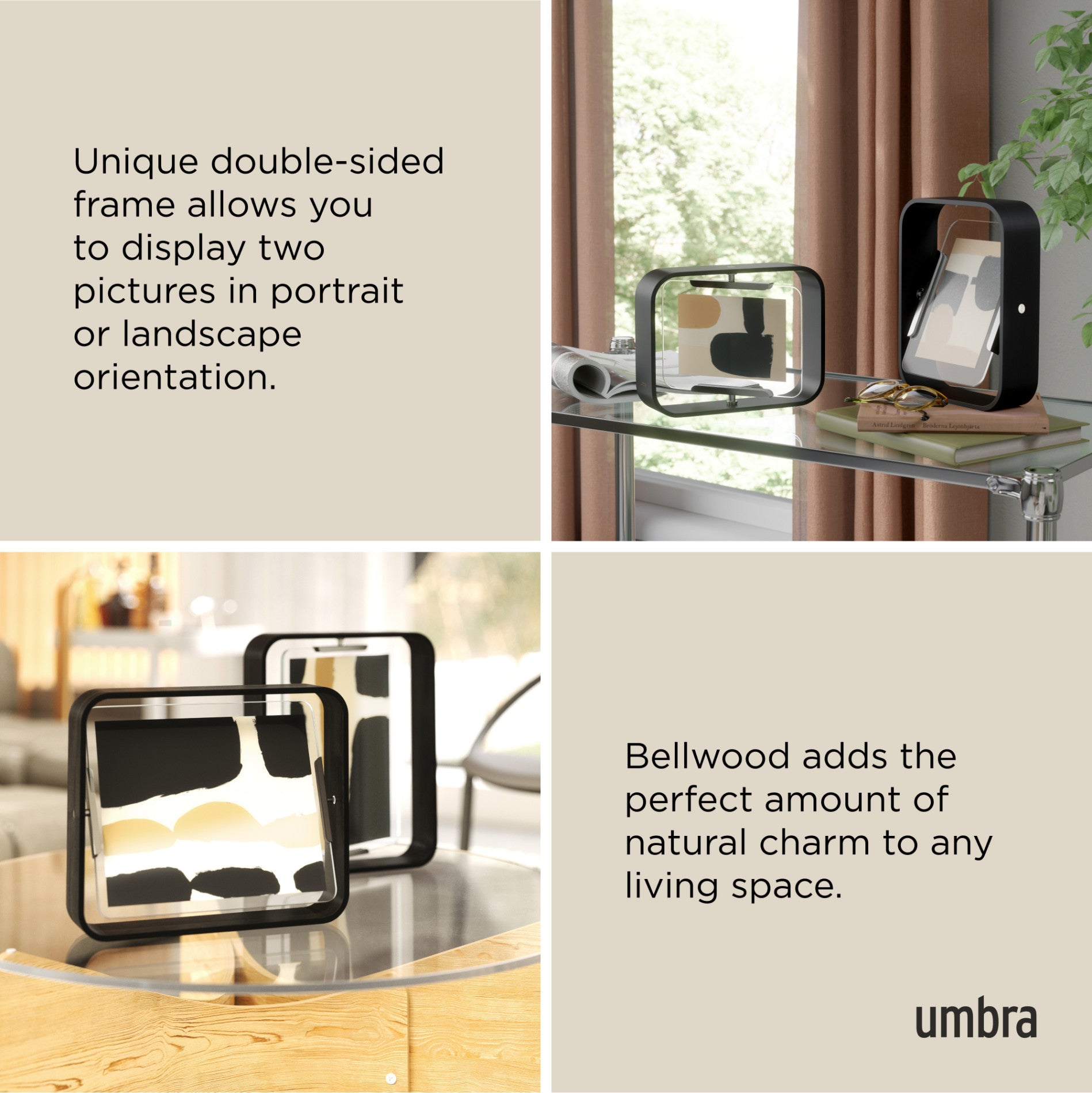 Bellwood Picture Frame - Elegant Wooden Photo Frame for Wall & Tabletop Display - Perfect for Home, Office, and Gift Decor