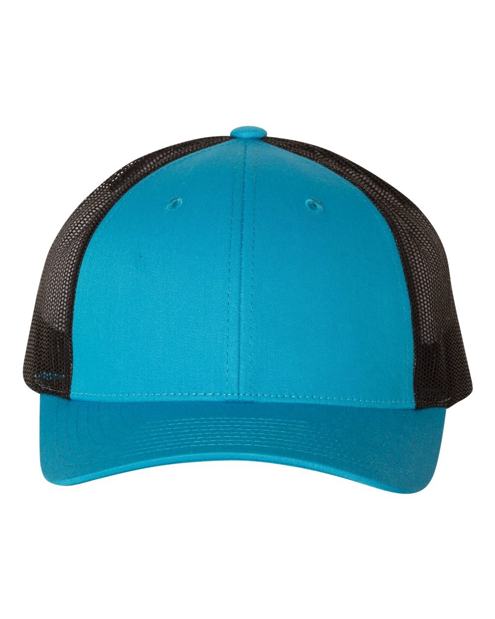 Richardson Sports 115 Adjustable Cap - Cyan & Black Baseball Hat for Men & Women - Perfect for Running, Hiking, and Outdoor Activities