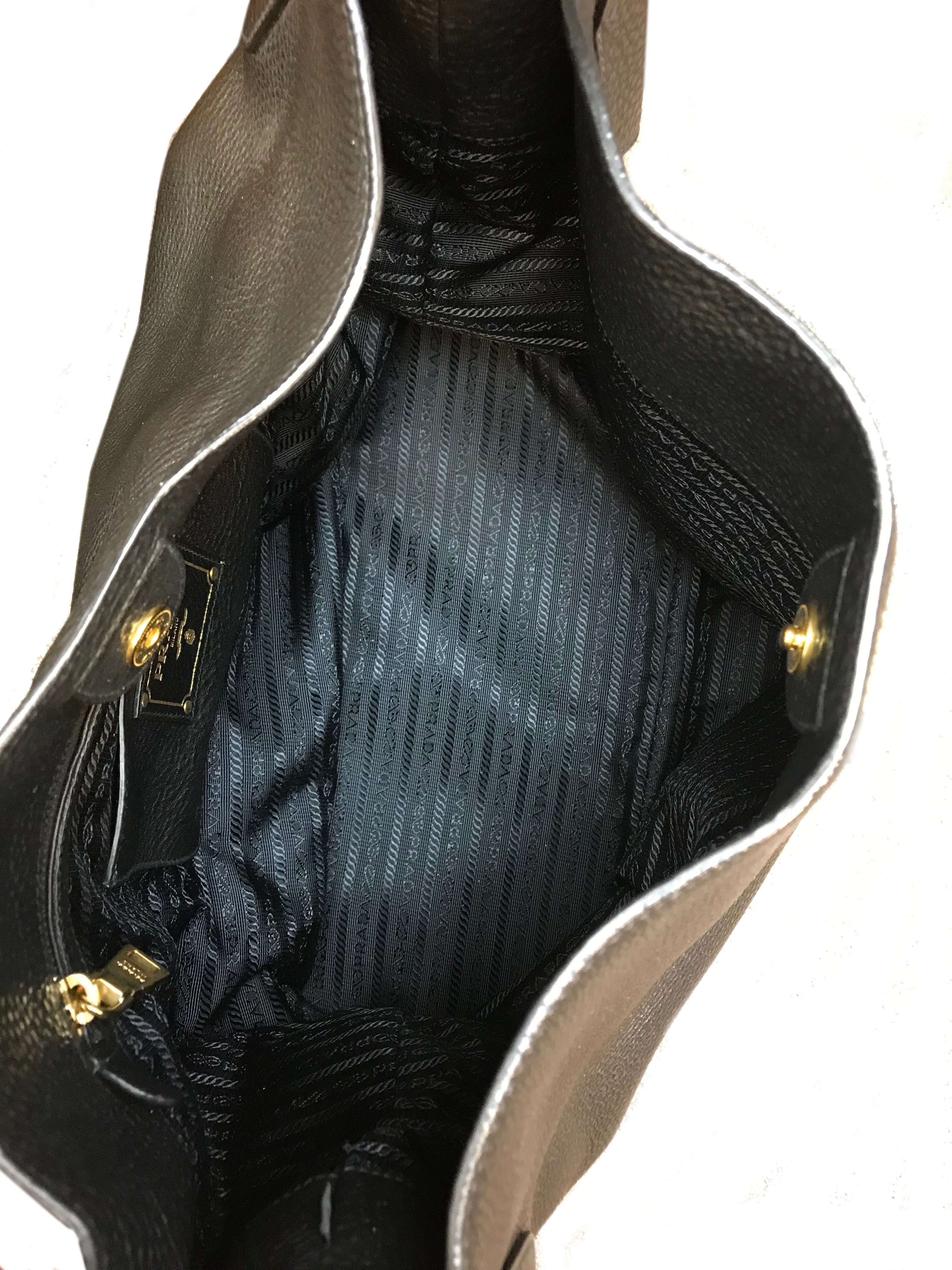 Prada Daino Single Strap Hobo Bag - Genuine Leather Shoulder Purse for Women | Fashionable & Spacious Handbag for Work, Travel & Everyday Use