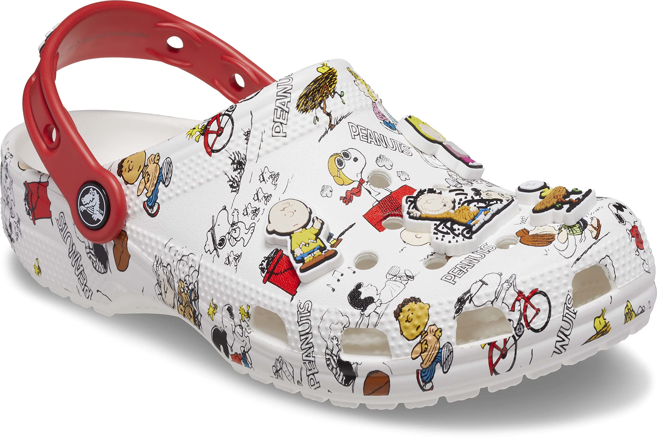 Crocs Unisex-Child Classic Peanuts Snoopy Clog | Lightweight Comfortable Slip-On Shoes for Kids | Perfect for School, Playtime & Outdoor Activities