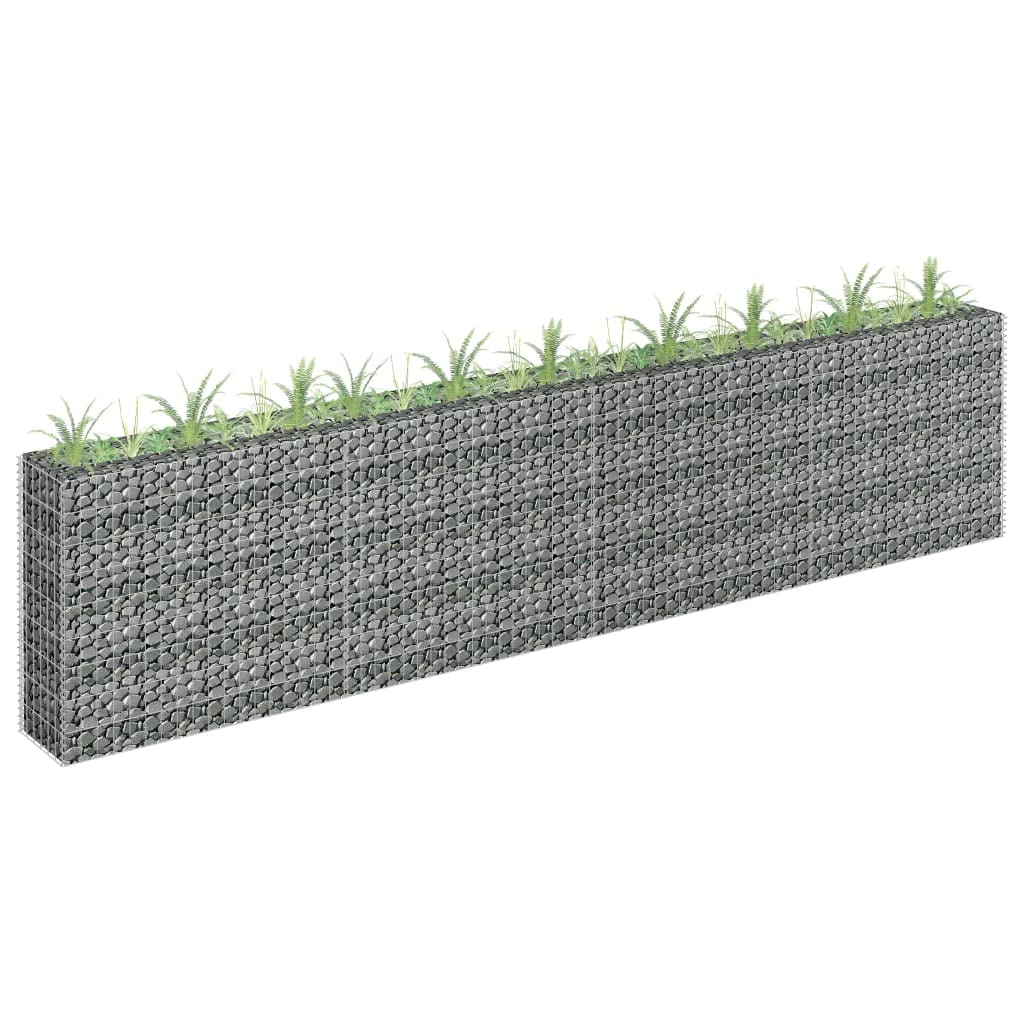 Galvanized Steel Gabion Raised Garden Bed - 141.7