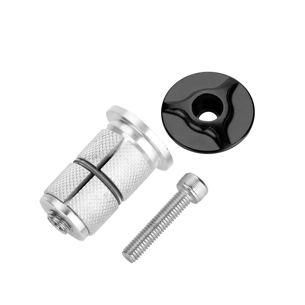Keenso Bike Stem Headset - Lightweight Aluminum Alloy 1/1.25 Inch Fork Expander Top Cap for MTB/Road Bikes | Perfect for Cycling, Commuting & Mountain Biking