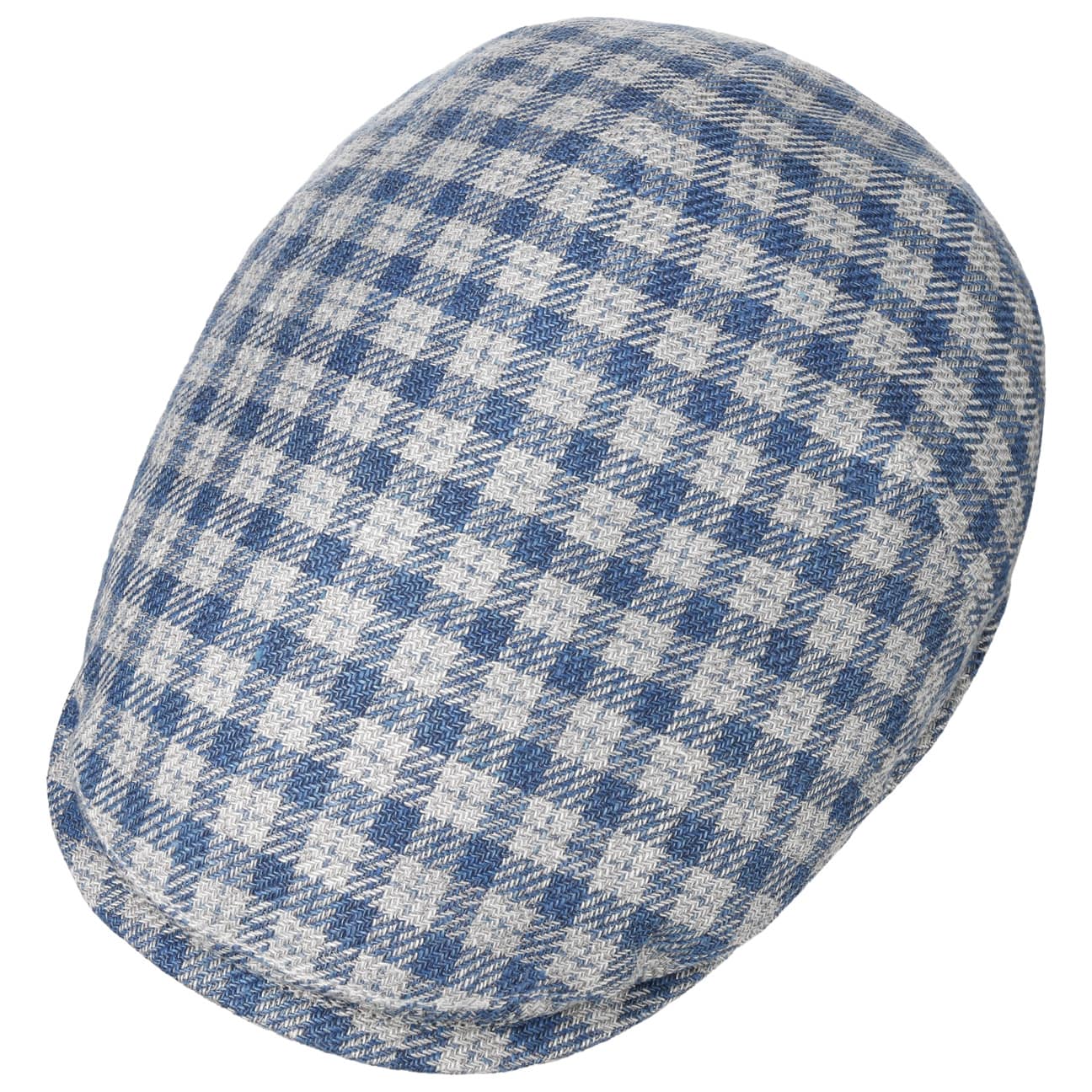 Lerino Check Flat Cap by Alfonso D'Este - Classic Men's Wool Newsboy Hat for Casual & Formal Wear - Perfect for Autumn, Winter & Outdoor Activities