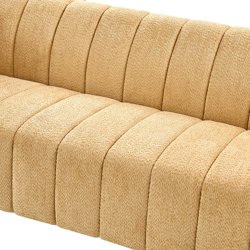 Botham Modern Cozy Sofa with Hidden Low Legs - Comfortable Living Room Furniture for Small Spaces, Apartments & Home Decor