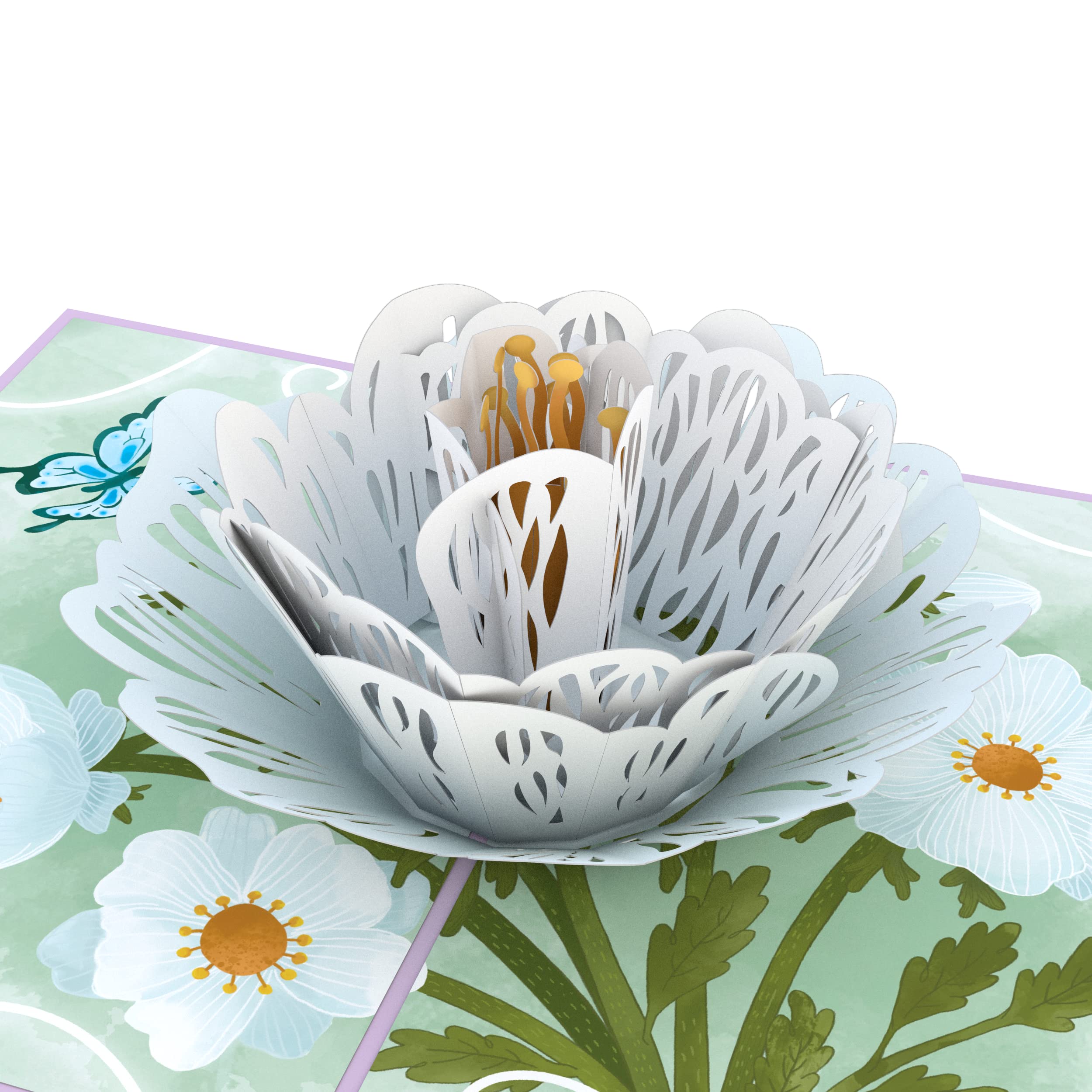 Lovepop Handcrafted 3D Thinking of You Flower Pop-Up Card – Sympathy & Greeting Card (5