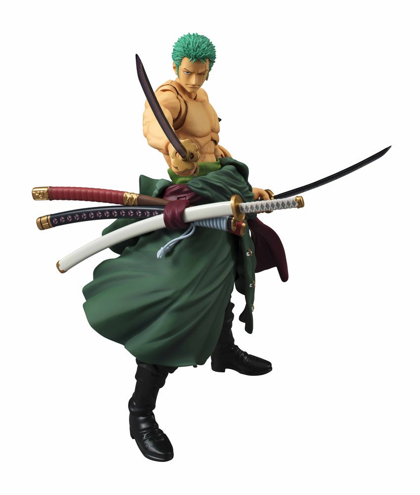 Megahouse One Piece: Roronoa Zoro Variable Action Heroes PVC Figure - Anime Collectible for Display & Decoration - Perfect for Fans, Gifts & Home Office Decor