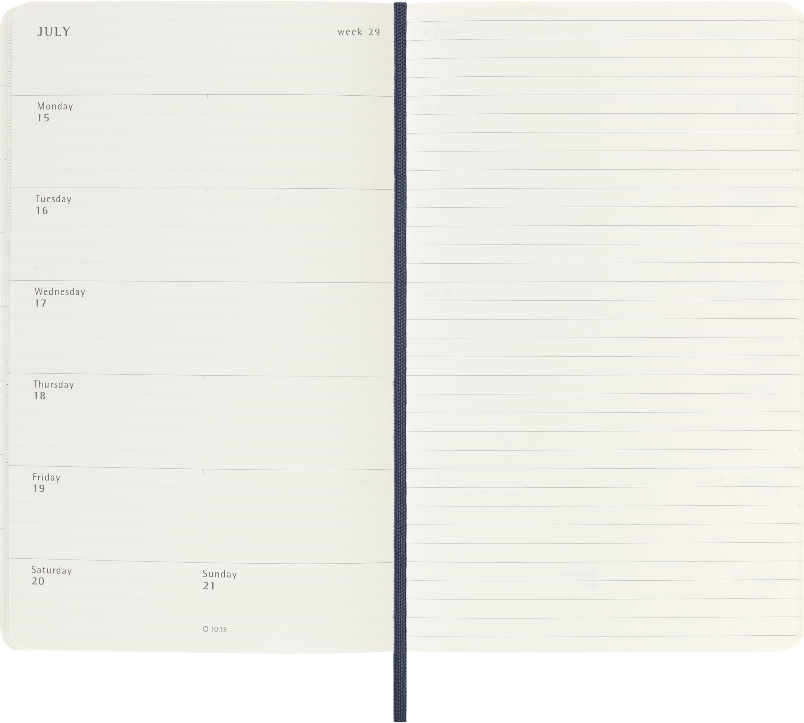 Moleskine Classic 18-Month Weekly Planner 2024-2025 - Soft Cover Large 5