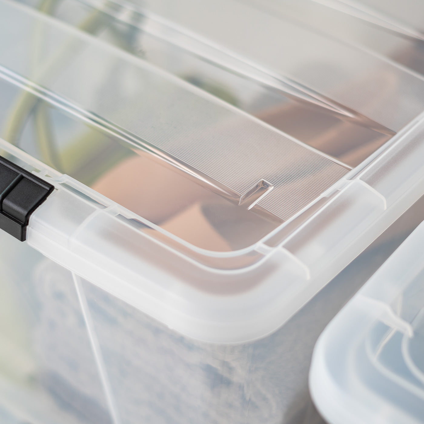 Clear View Plastic Storage Bins 4-Pack - 18 Gallon (72 Quart) Stackable Organizer for Home, Office & Garage Organization - Perfect for Clothes, Toys & Holiday Decor Storage