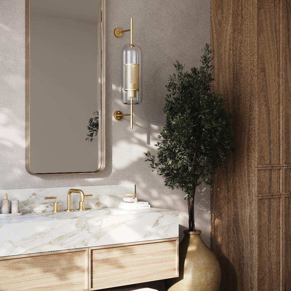 ZLINE El Dorado Widespread Bathroom Faucet in Polished Gold - 8 Inch Centerset Luxury Bathroom Sink Faucet with High Arc Spout - Perfect for Modern and Classic Bathroom Decor (ELD BF PG)