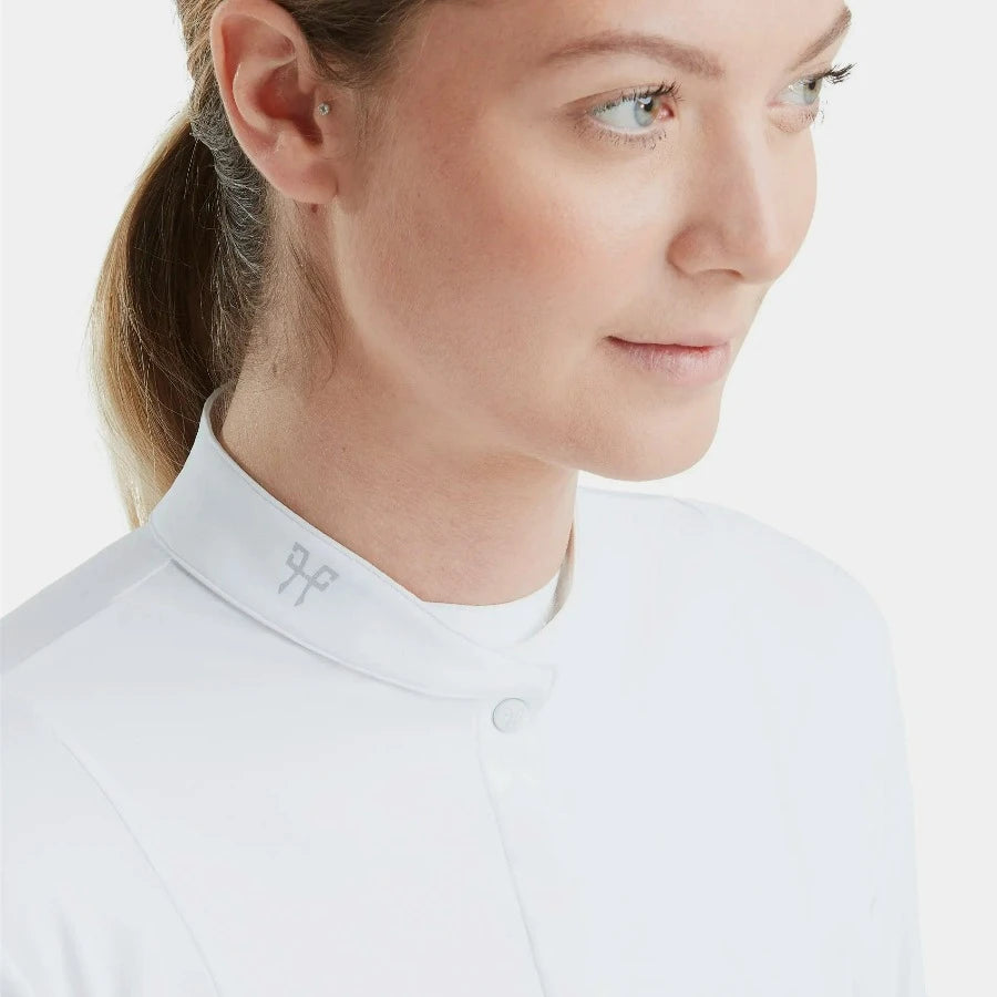 Aerolight Women's Competition Long Sleeve Riding Shirt - Breathable Equestrian Show Shirt for Horseback Riding & Dressage Events
