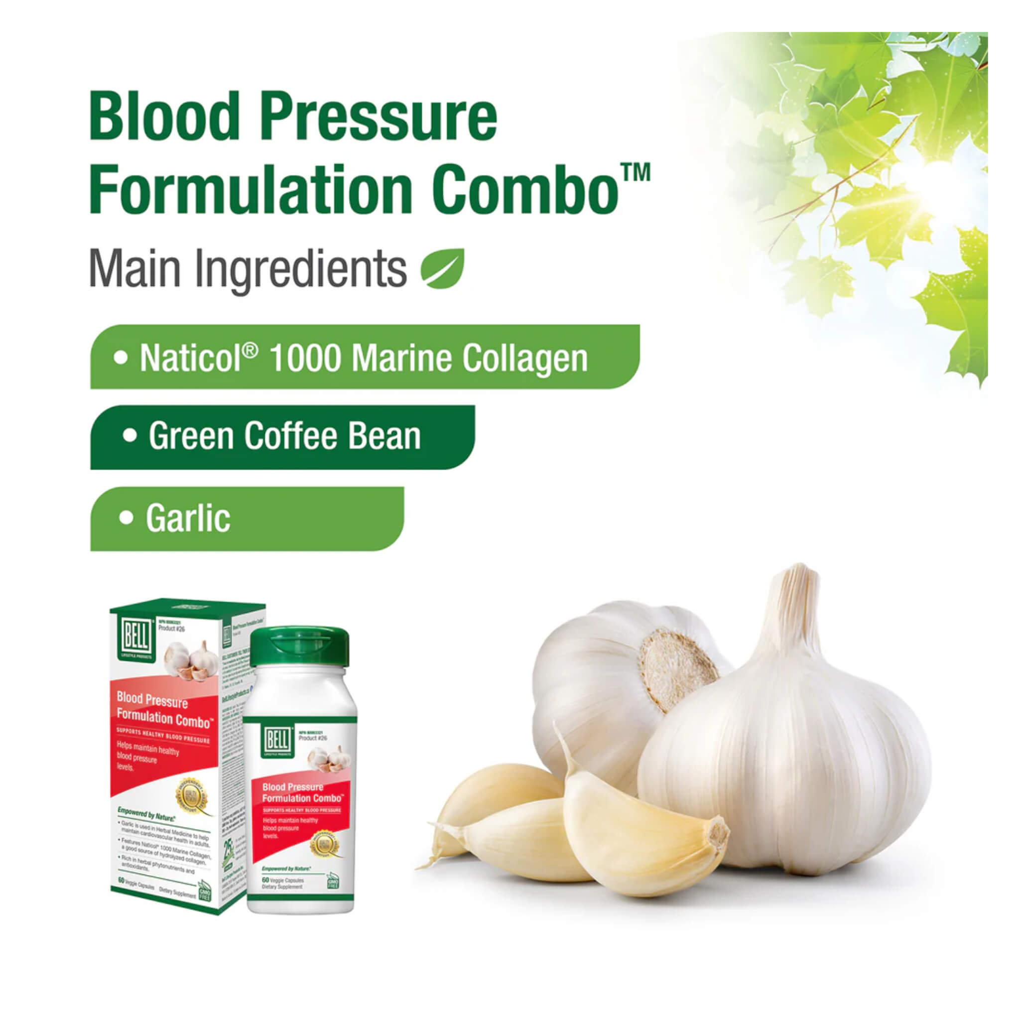 Natural Blood Pressure Support Supplement Combo – Herbal Formula for Healthy Circulation & Heart Health – Ideal for Daily Wellness & Cardiovascular Care