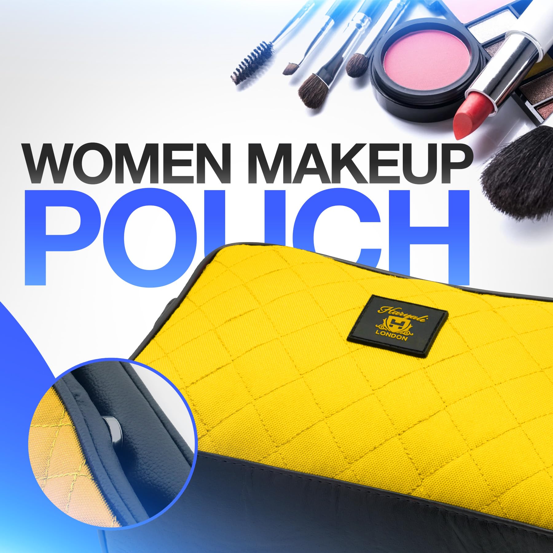 Water-Resistant Leather Toiletry Bag for Men & Women - Large Travel Wash Bag, Shaving Dopp Kit, Gym & Bathroom Organizer - Perfect for Travel, Camping & Daily Use (Yellow)