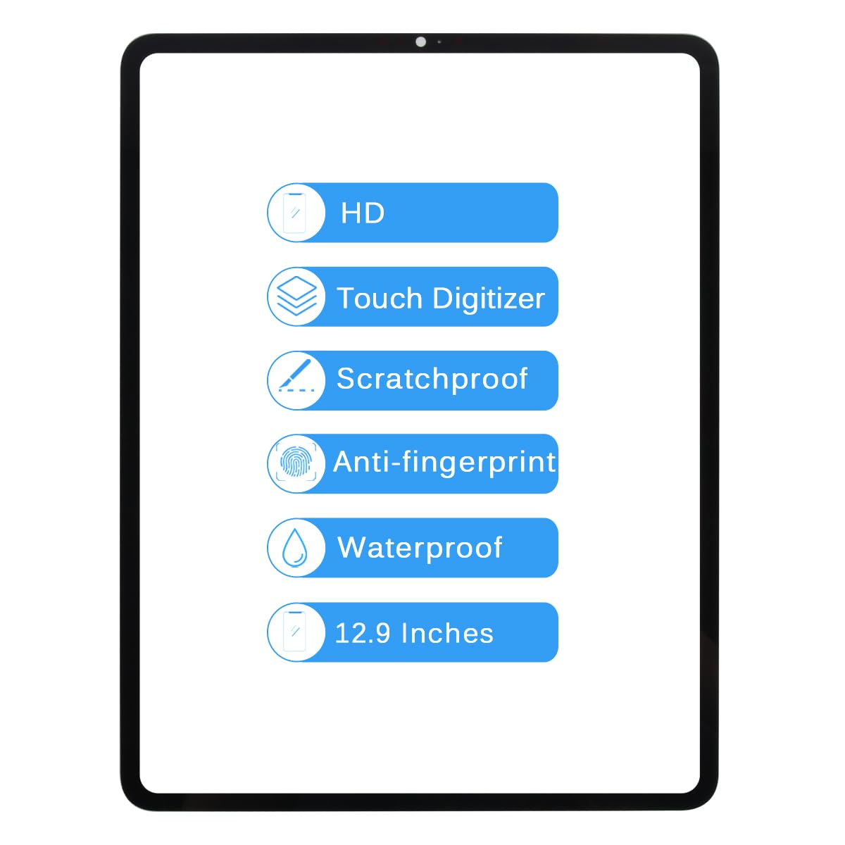 Original Title: for iPAD Pro 12.9 5th Generation Screen Replacement for iPAD PRO 12.9 5TH Gen 2021 Front Outer Glass Panel A2379 A2462 A2461 Repair Parts Kits (Touch Digitizer & LCD Display Not Include)    Optimized Title:   **iPad Pro 12.9 5th Gen (2021) Screen Replacement – Front Outer Glass Panel for Models A2379, A2462, A2461 – DIY Repair Kit (Excludes Touch Digitizer & LCD) – Perfect for Cracked or Damaged Screens**