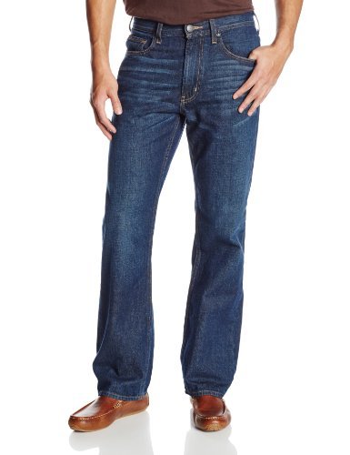 Haggar Men's Straight-Fit Denim Jeans - 1-Year Wash Comfort Stretch - Casual & Work Pants for Everyday Wear