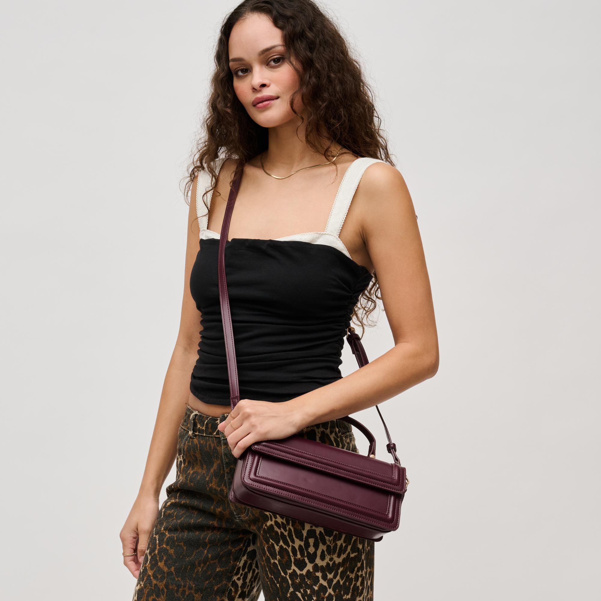 Stylish Ruby Red Crossbody Bag for Women - Trendy Shoulder Purse with Adjustable Strap - Perfect for Travel, Shopping & Everyday Use