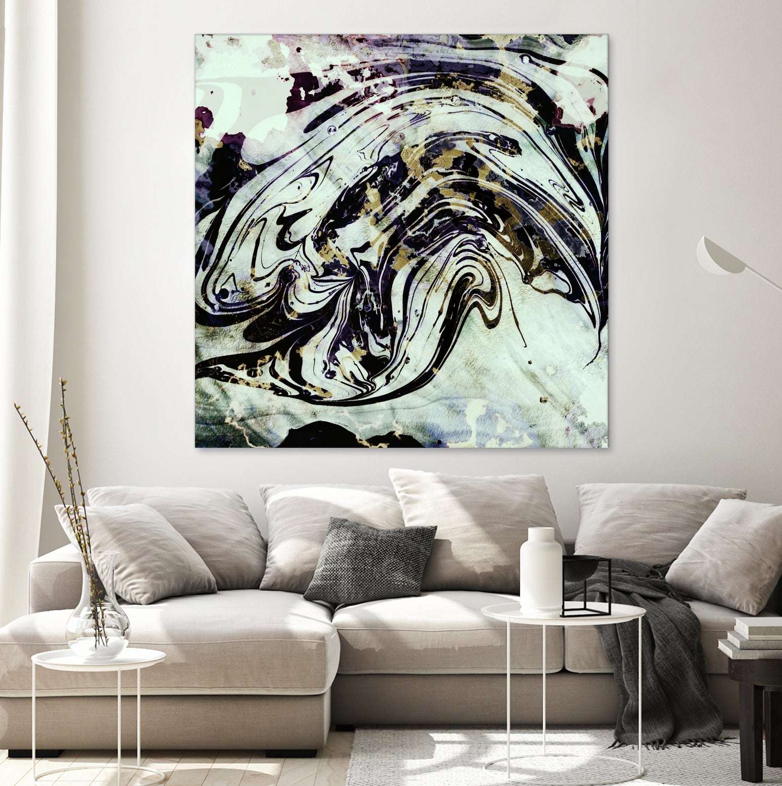 Luxury Black Gold Marble Countertop Slabs - Premium Natural Stone for Kitchen, Bathroom & Home Decor