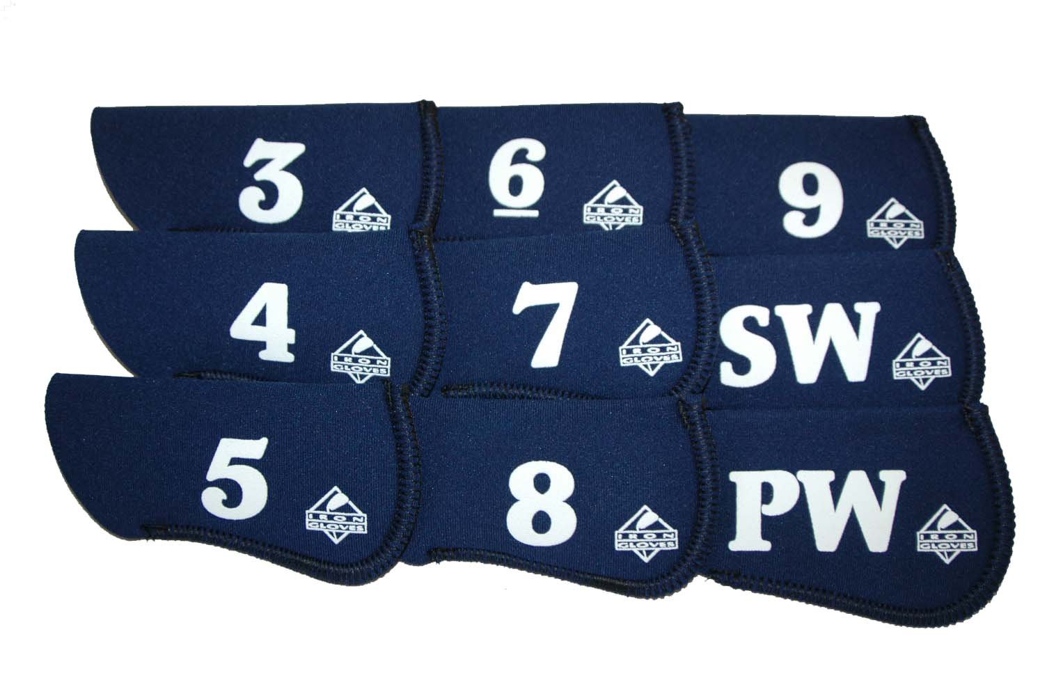Premium 3-SW Neoprene Iron Covers - Waterproof & Durable Golf Club Headcovers for Protection (Set of 5) - Perfect for Golfers, Travel & Club Storage