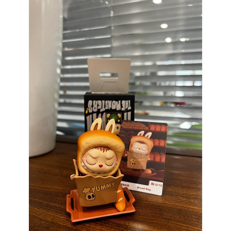 Labubu The Monsters Almost Hidden Series Bread Bag - Cute Collectible Vinyl Figure for Display, Gift & Anime Fans Collection (Home Decor, Office Desk, Shelf Display)