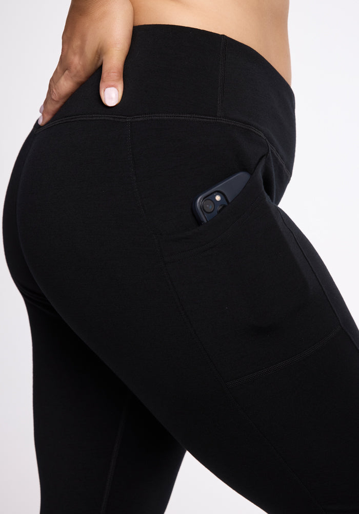 Frost Duralite? Leggings for Women - High Waist Yoga Pants, Thermal Winter Tights, Black - Perfect for Yoga, Running, Gym & Cold Weather Activities