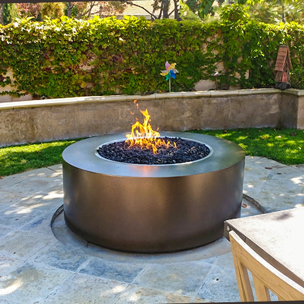 Premium Powder Coated Steel Outdoor Fire Pit - 32