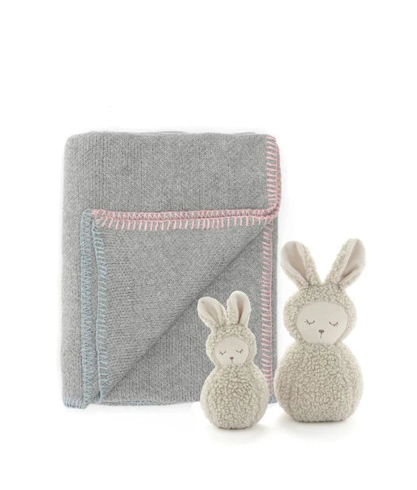Sonny Bunny Musical Blanket Set - Soft Plush Baby Blanket with Soothing Music & Cute Bunny Design - Perfect for Nursery, Bedtime & Newborn Gifts
