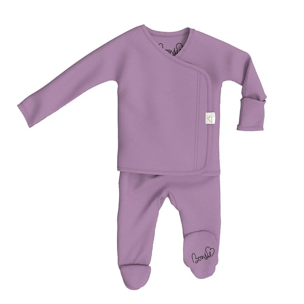 Bonsie Skin-to-Skin Babywear Footie Pajamas - Soft Organic Cotton Infant Onesie for Newborn Bonding & Comfort | Perfect for Kangaroo Care, Nursing, and Sleep Time