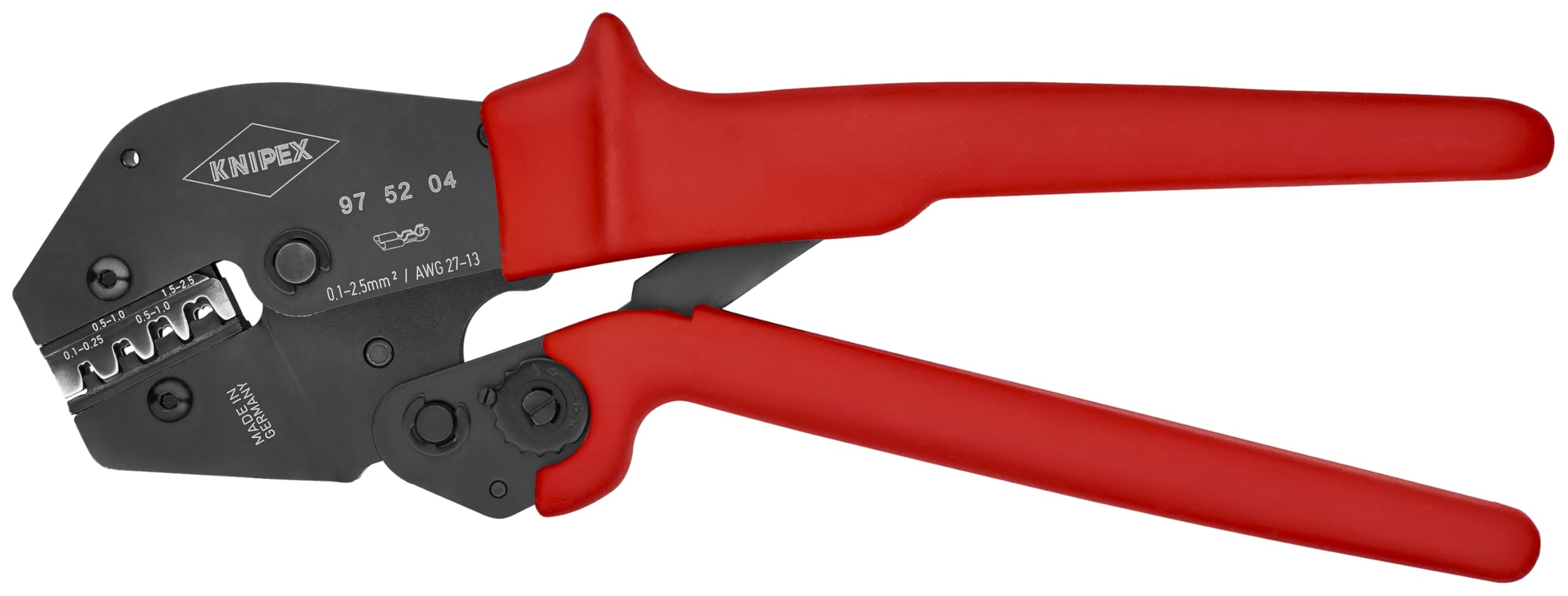 Professional Crimp Pliers for Non-Insulated Open Plug Type Connectors - Perfect for Electrical Wiring, Automotive Repairs, and DIY Projects
