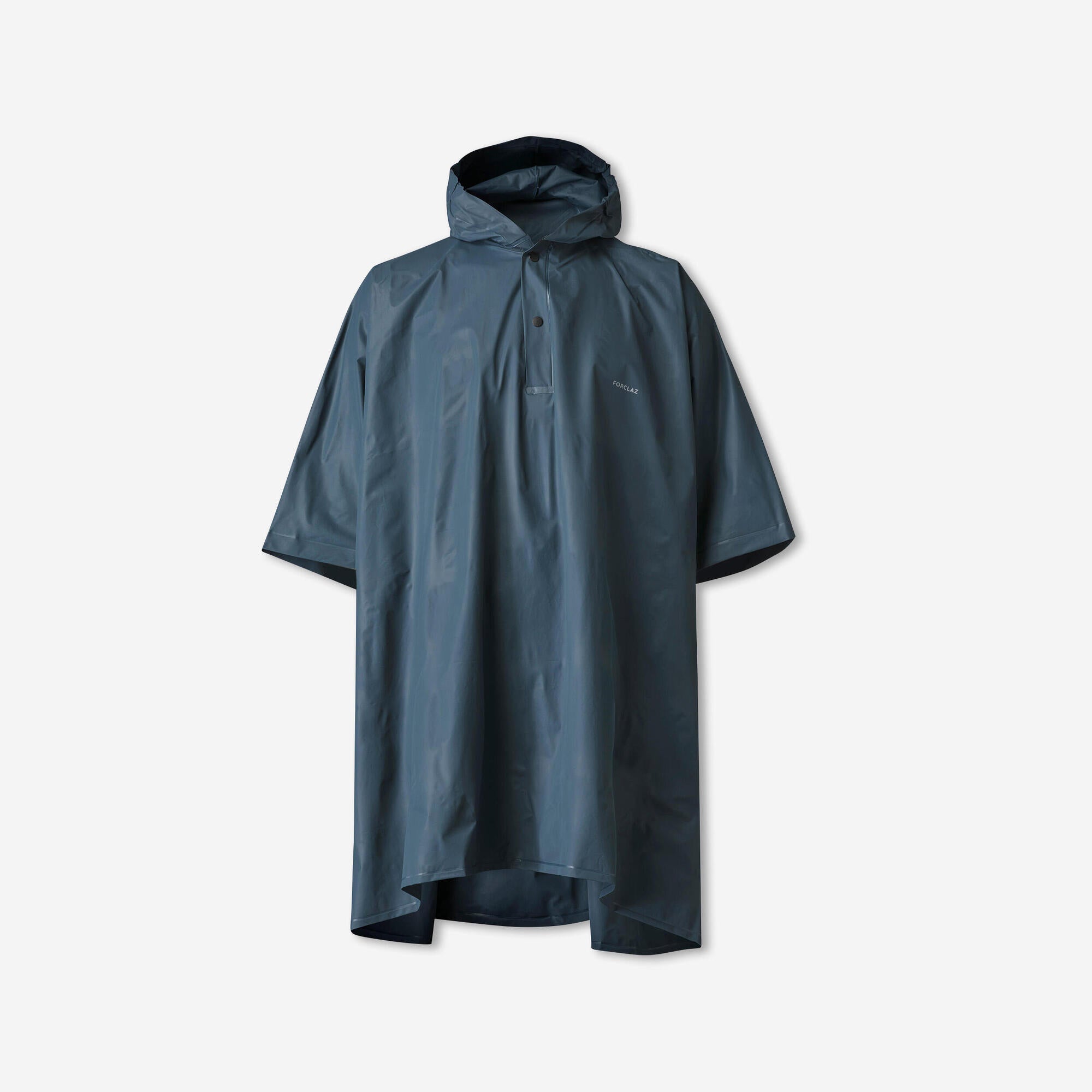 Waterproof Forclaz MT50 Rain Poncho - Lightweight 10L Packable Rain Gear for Hiking, Camping & Outdoor Adventures