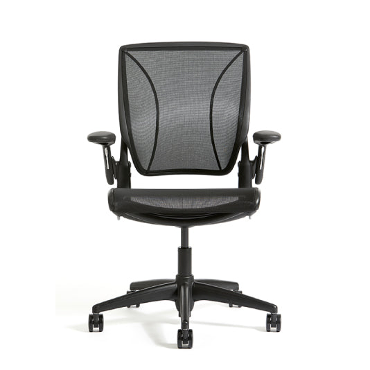 Humanscale World One Ergonomic Office Chair - Adjustable Height, Lumbar Support & Swivel for Home & Business Workspaces