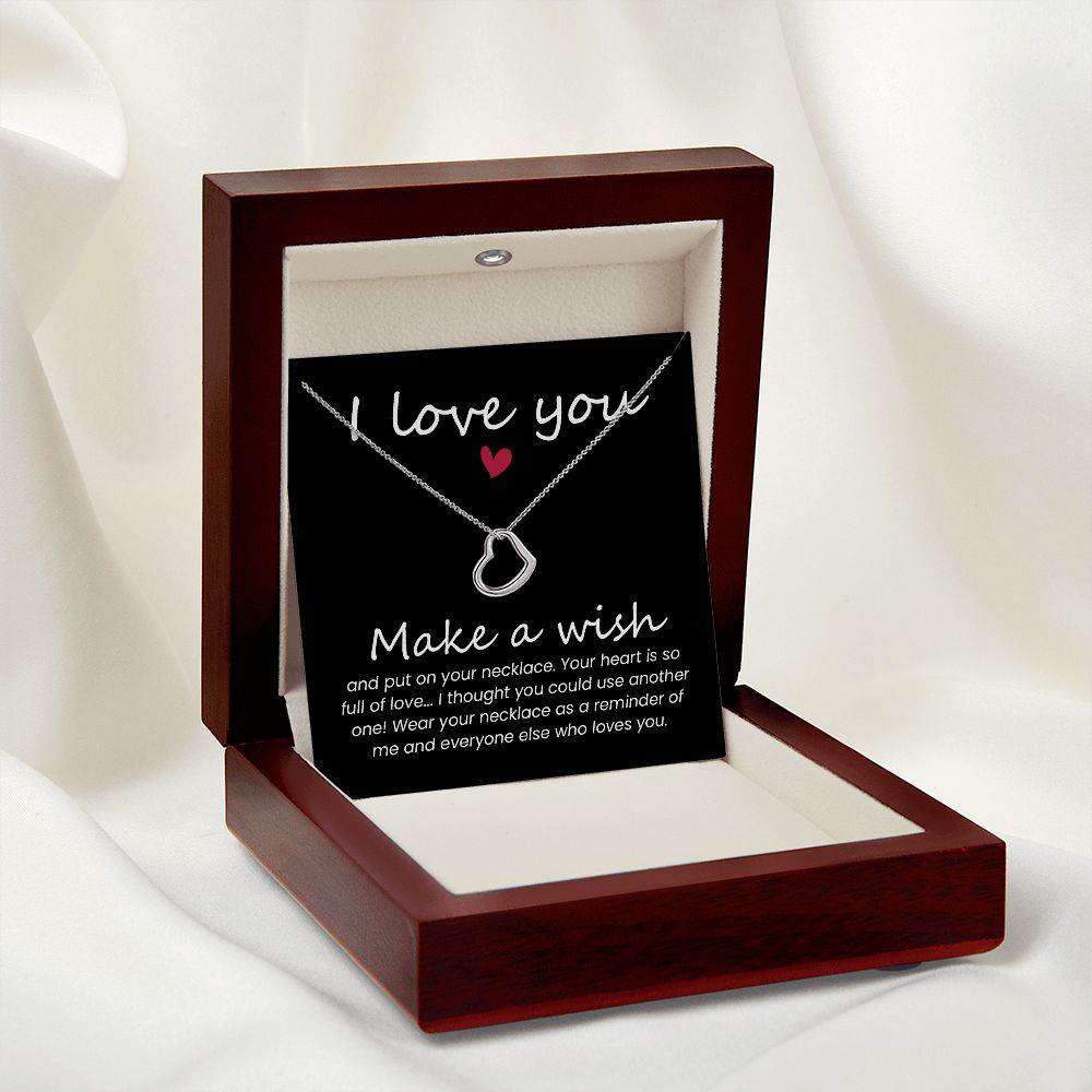 Heart Necklace for Women - Elegant Gift for Wife, Mom, Girlfriend - Perfect for Christmas, Birthday, Anniversary & Valentine's Day - Ideal for Romantic Occasions & Special Moments