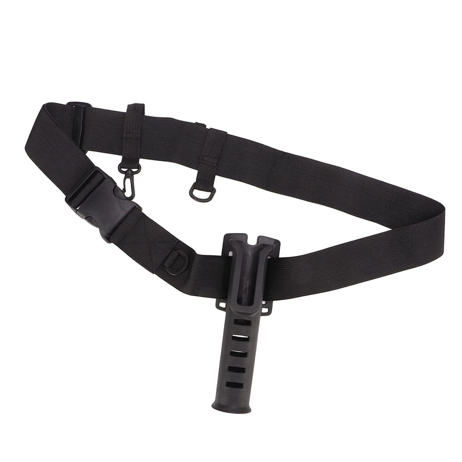**VGEBY Fishing Rod Holder Waist Belt - Adjustable Fishing Pole Rack for Boat, Rock, and Shore Fishing - Hands-Free Gear for Anglers**