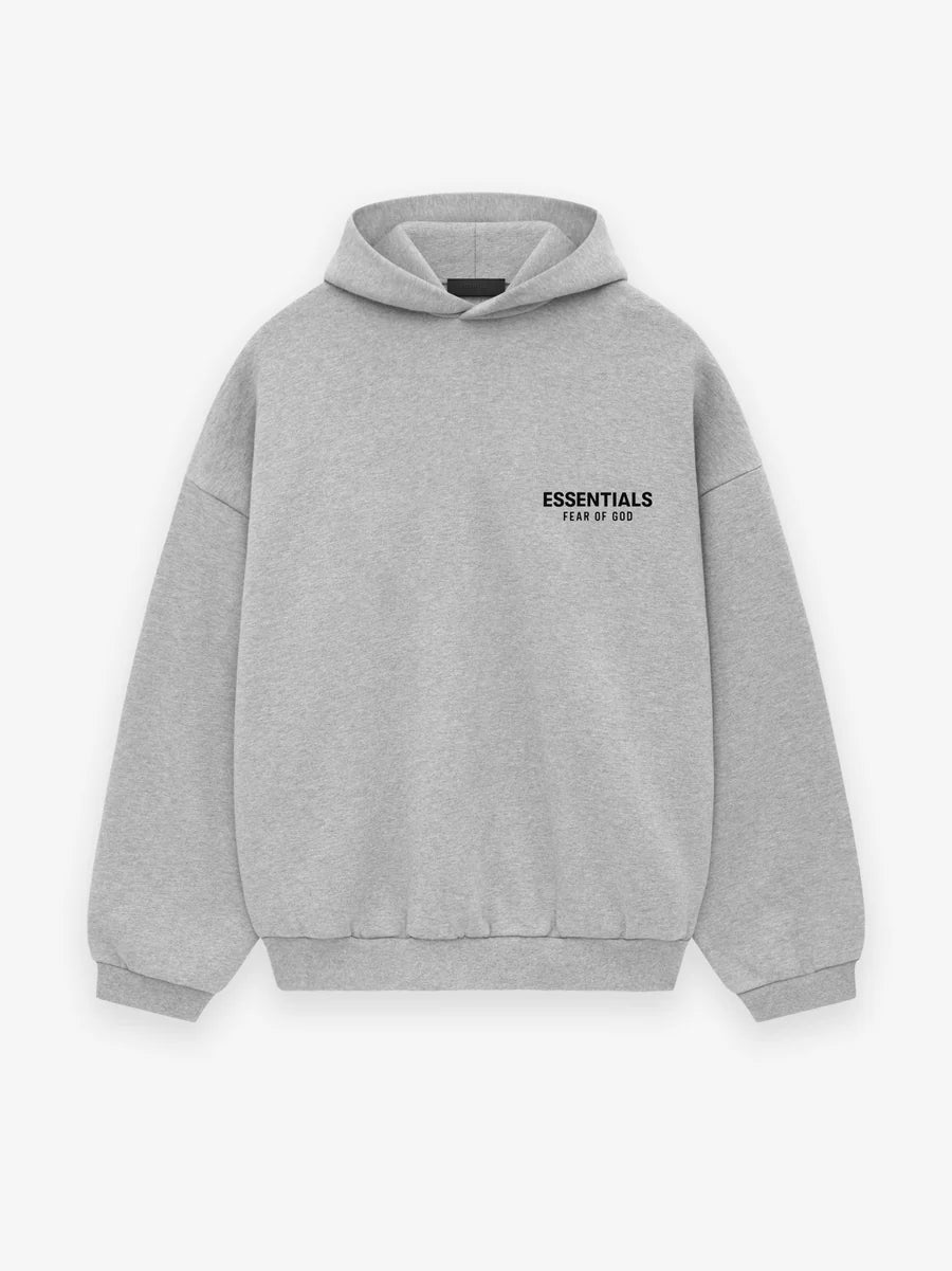 Fear of God Essentials Logo Fleece Hoodie - Men's Casual Pullover Sweatshirt for Streetwear & Loungewear